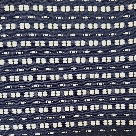 Anne Klein Navy and White Textured Jacket - Picture 6 of 7